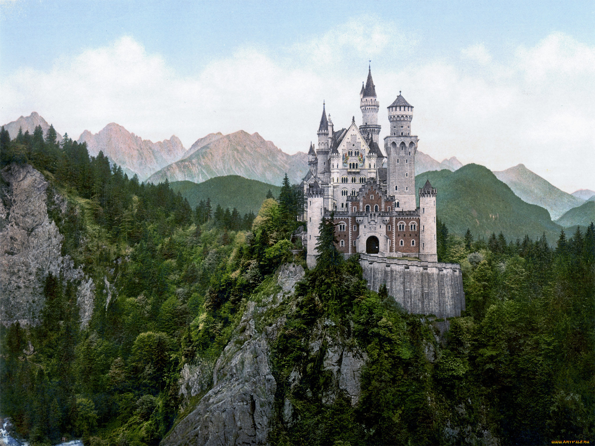 castle, neuschwanstein, города, замок, нойшванштайн, германия