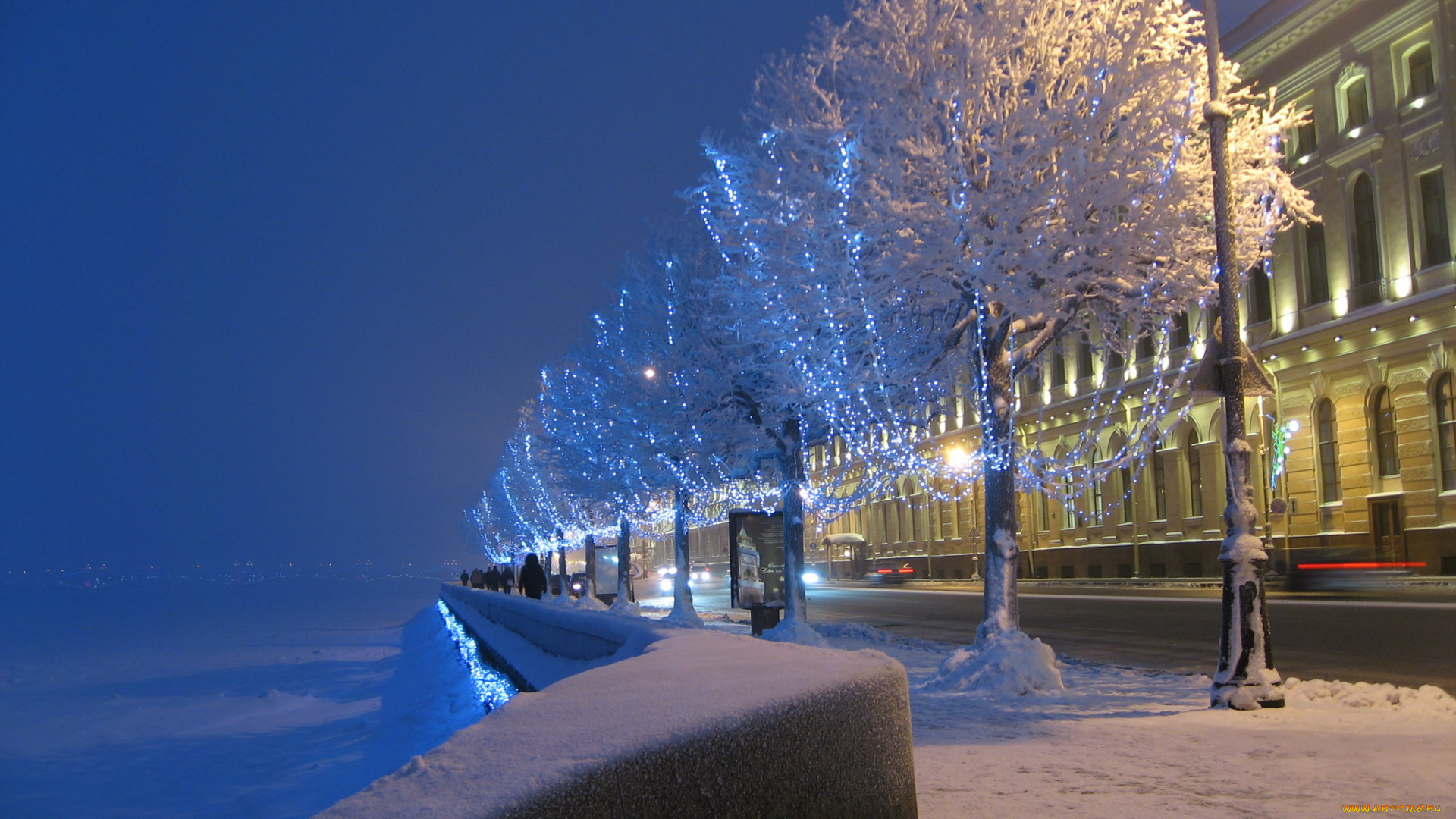 города, санкт, петербург, петергоф, россия, снег, зима