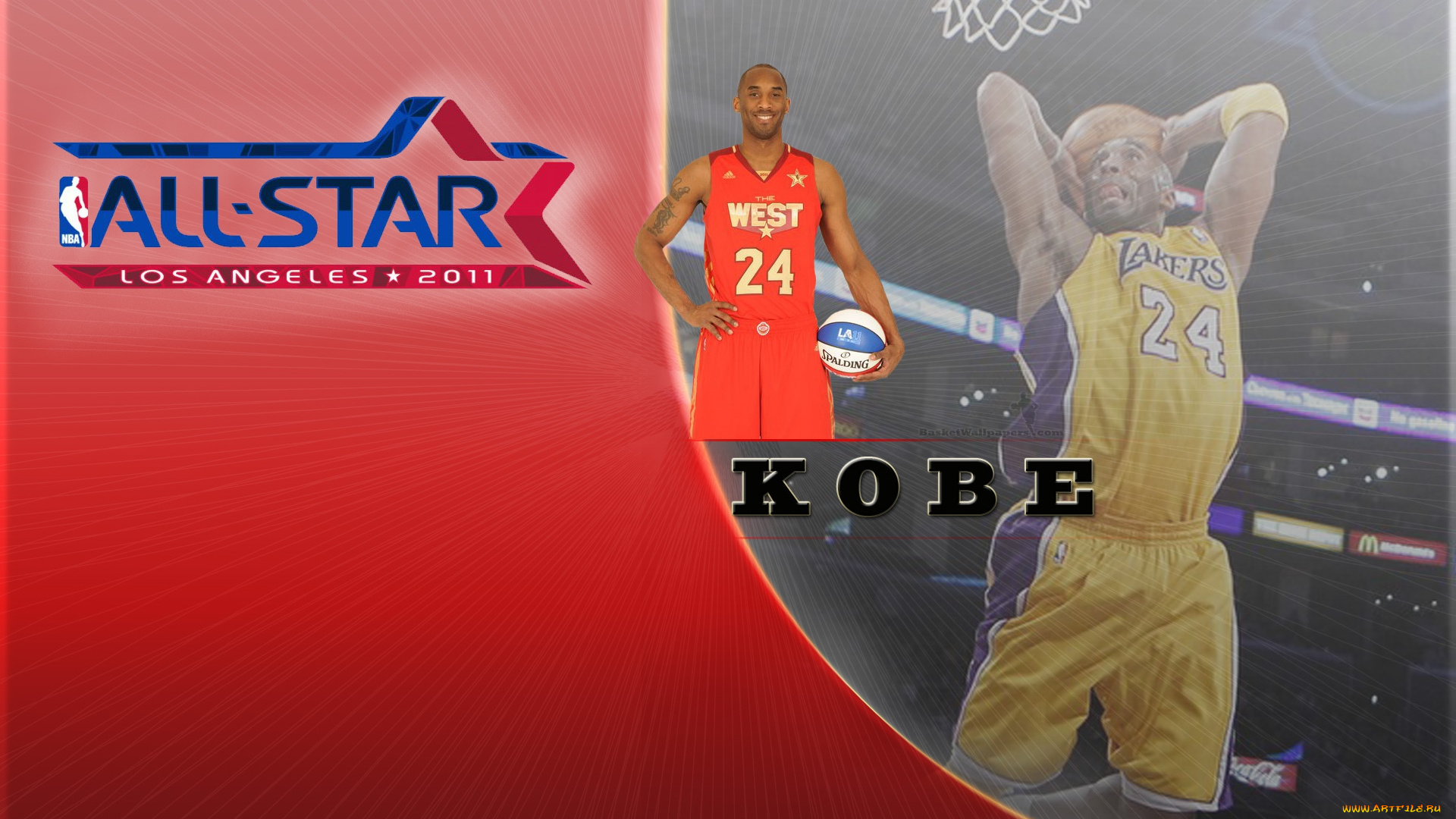 kobe, bryant, all, star, 2011, спорт, nba, баскетбол, нба, звезда