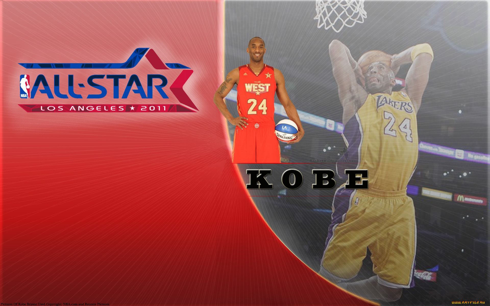 kobe, bryant, all, star, 2011, спорт, nba, баскетбол, нба, звезда