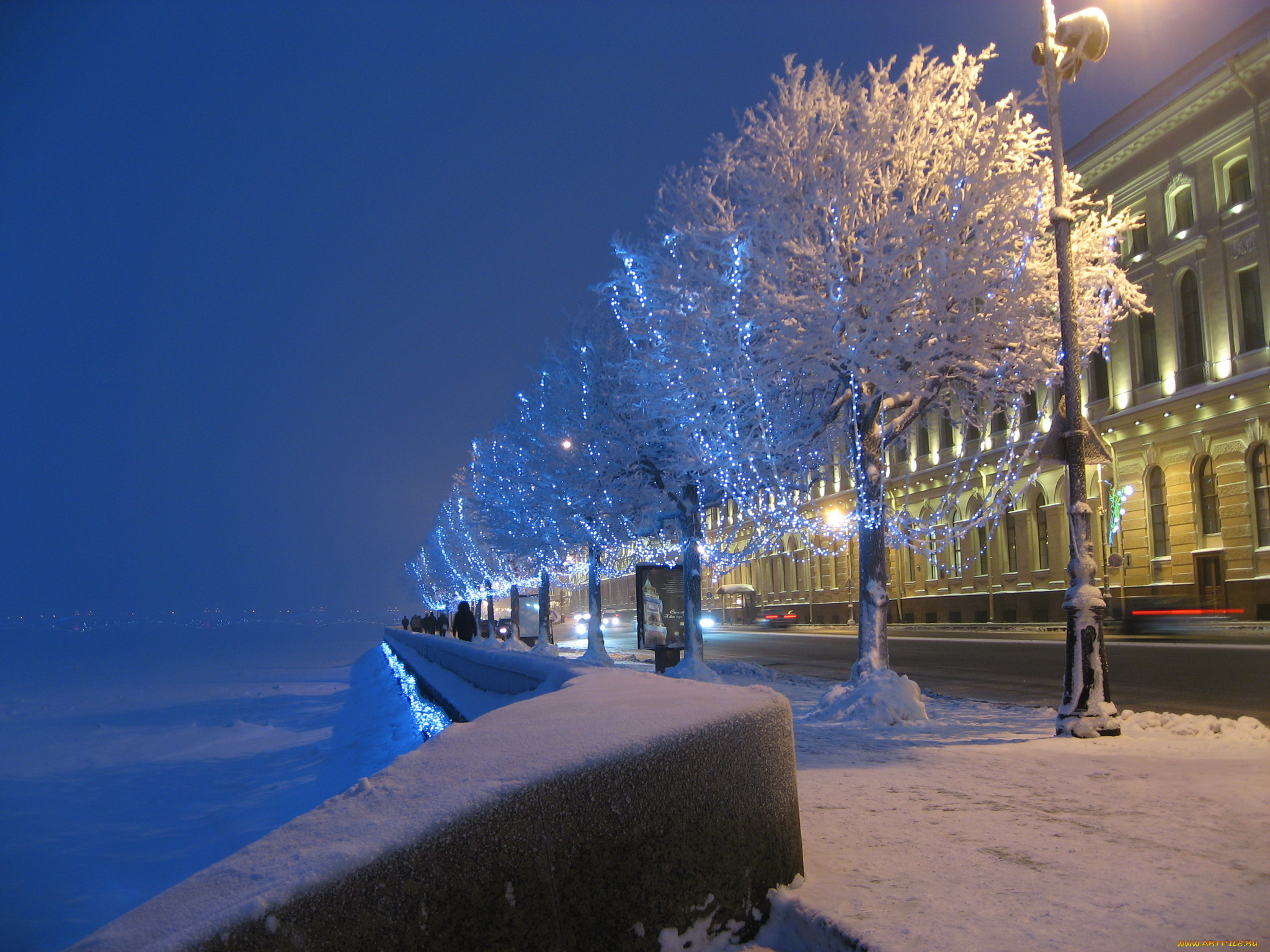 города, санкт, петербург, петергоф, россия, снег, зима