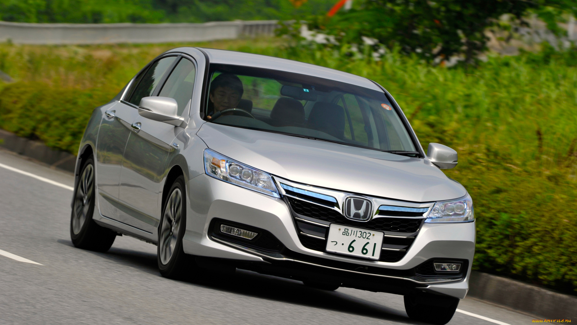 автомобили, honda, hybrid, серый, 2013г, accord, jp-spec
