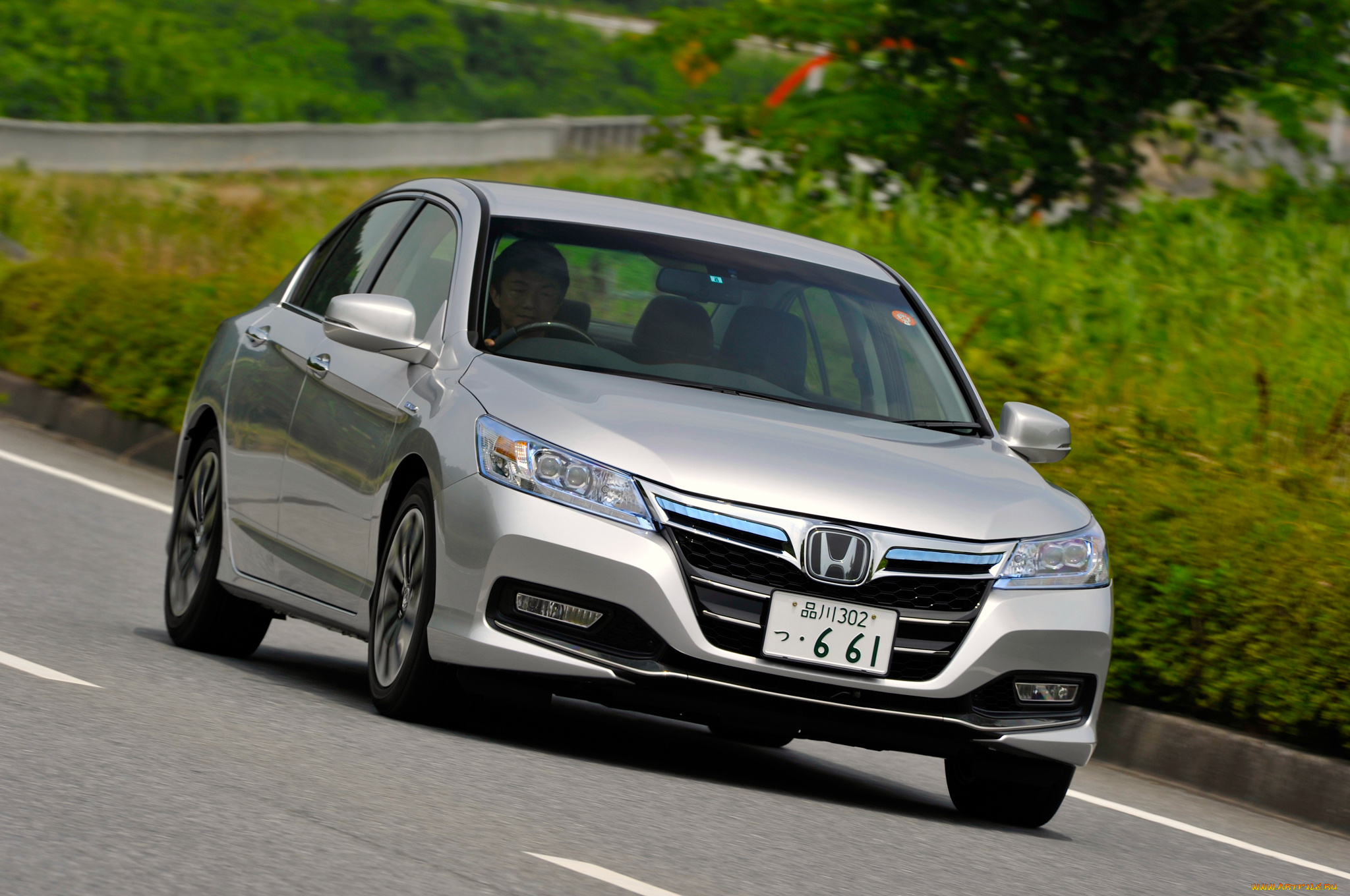 автомобили, honda, hybrid, серый, 2013г, accord, jp-spec