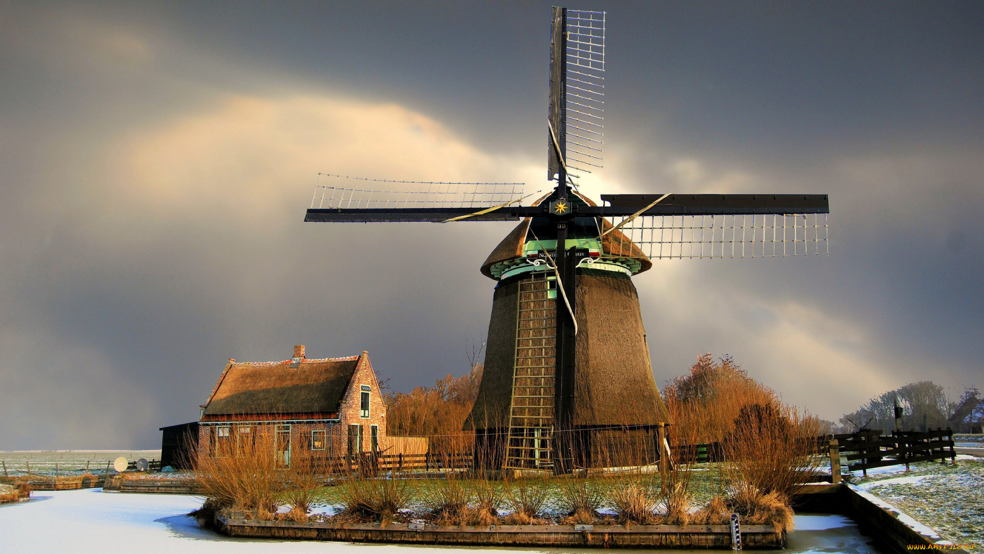 windmill, the, netherlands, разное, мельницы, the, netherlands