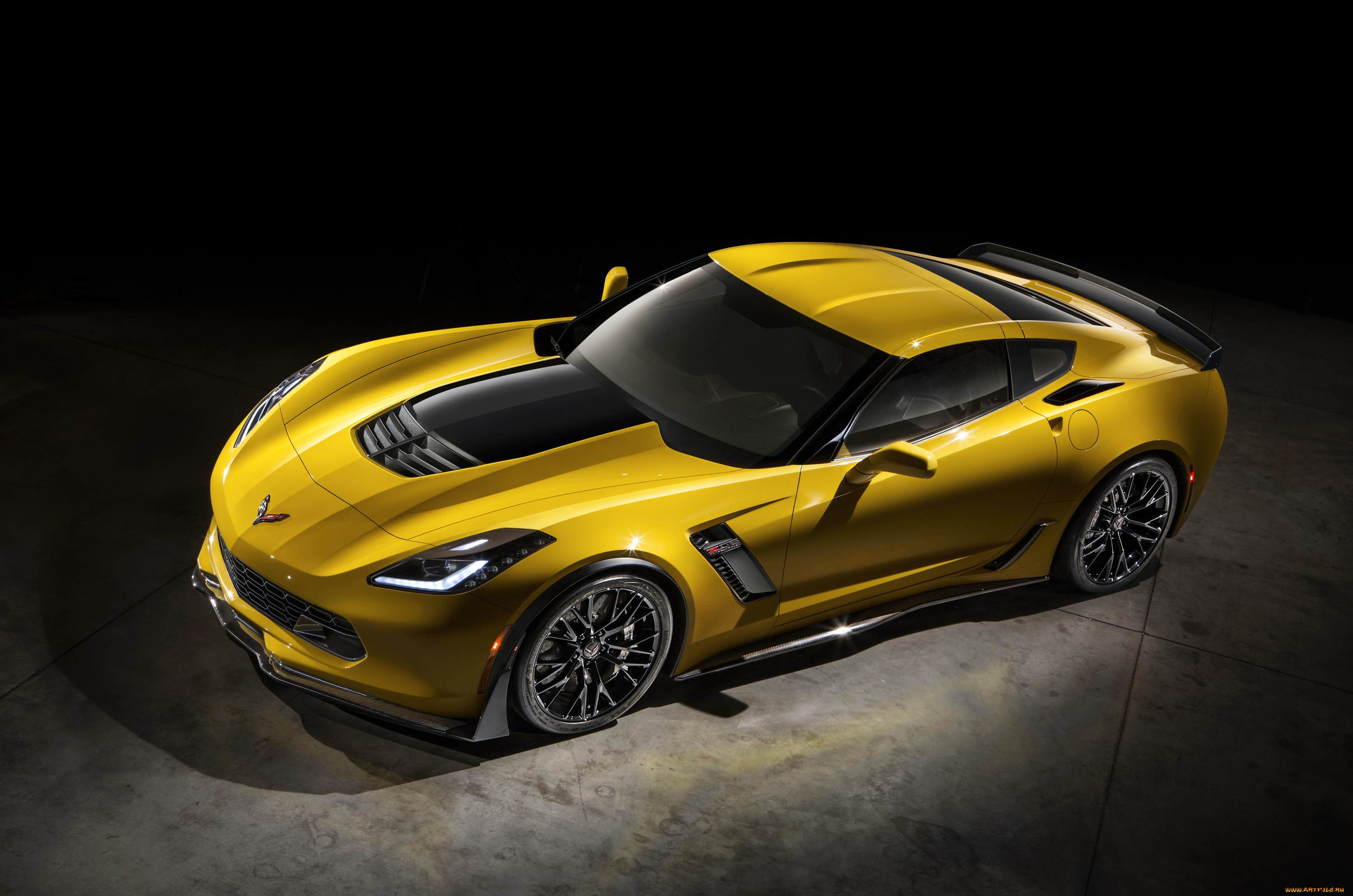 2015, chevrolet, corvette, c7, stingray, автомобили, chevrolet, corvette, stingray, желтый