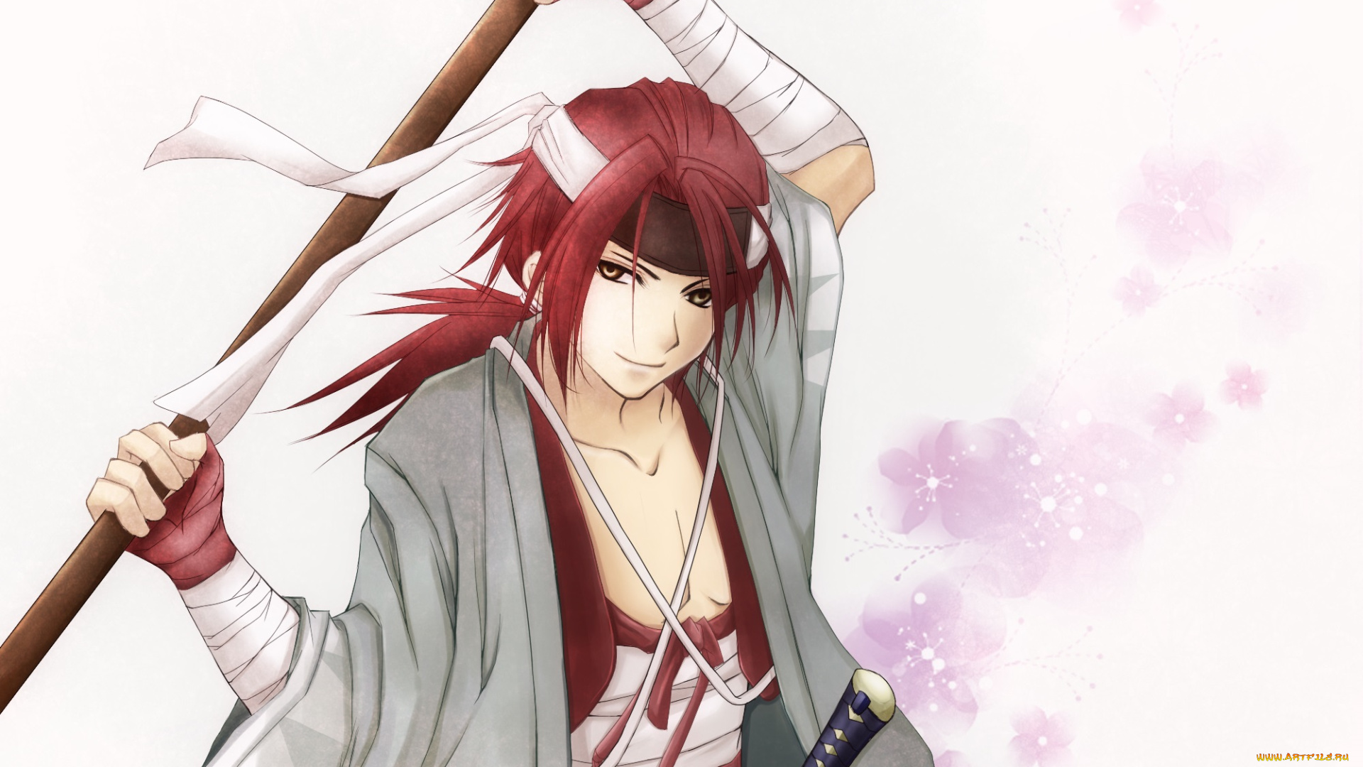 аниме, hakuouki, harada, sanosuke