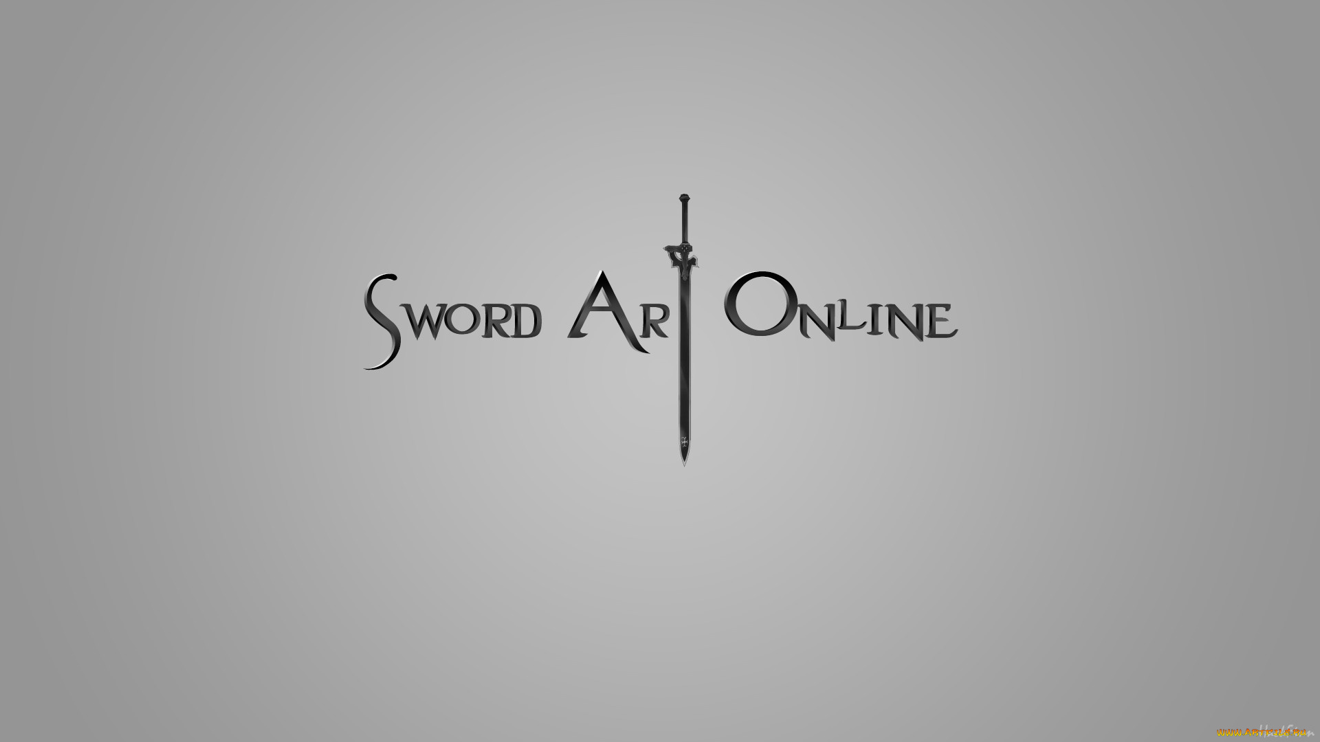 аниме, sword, art, online, логотип, фон