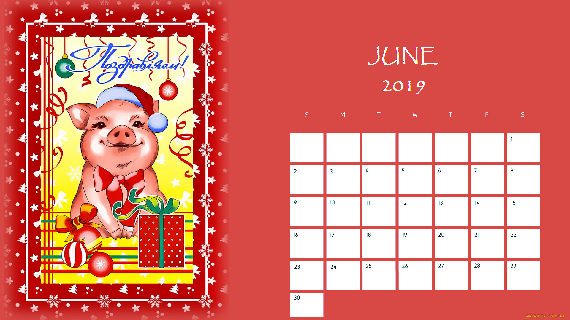 календари, праздники, , салюты, подарок, свинья, игрушка, шар, поросенок, шапка
