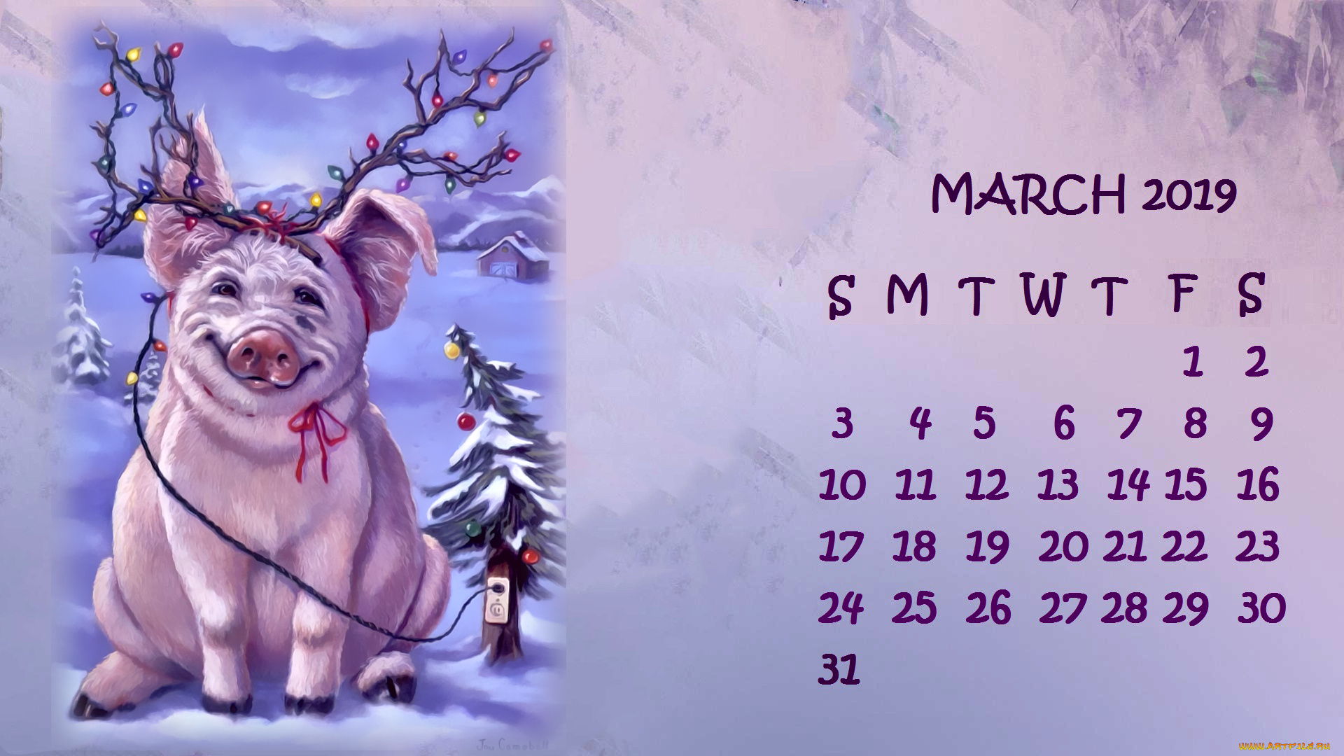календари, праздники, , салюты, свинья, гирлянда, поросенок, елка, снег