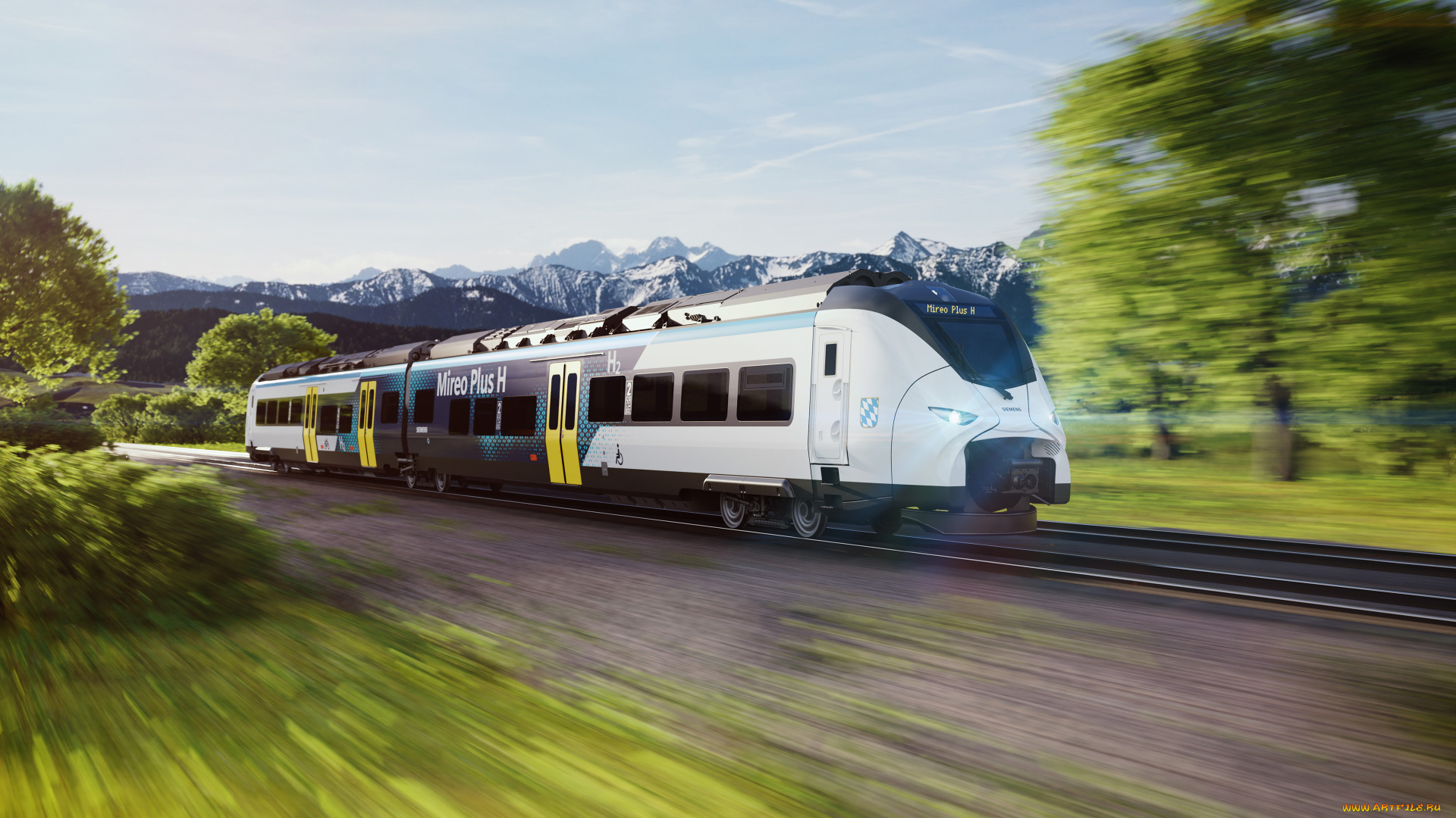 техника, поезда, сименс, поезд, на, водородном, топливе, бавария, bavaria, hydrogen, train, germany, siemens, augsburg, -, fussen