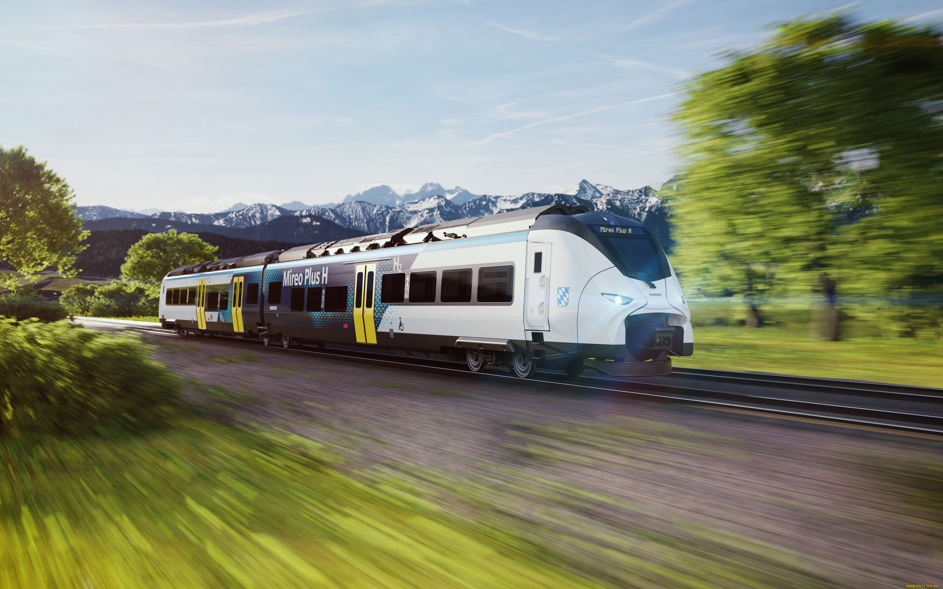 техника, поезда, сименс, поезд, на, водородном, топливе, бавария, bavaria, hydrogen, train, germany, siemens, augsburg, -, fussen