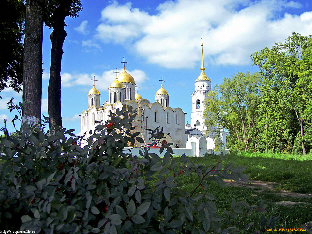 владимир, успенский, собор, города, православные, церкви, монастыри