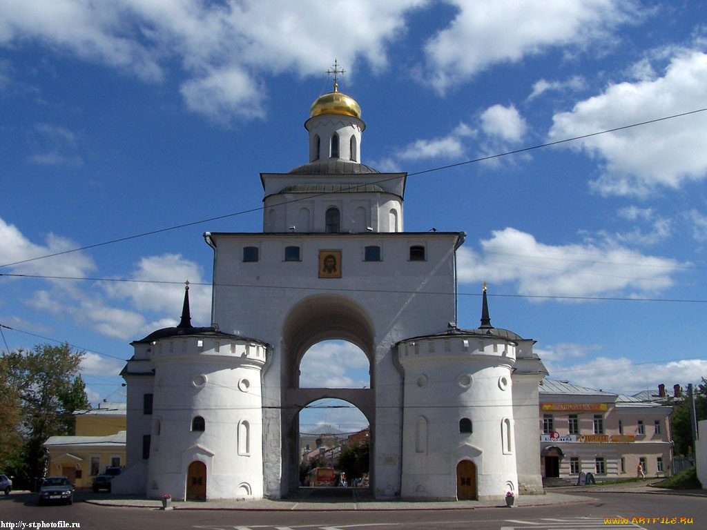 владимир, золотые, ворота, города, православные, церкви, монастыри