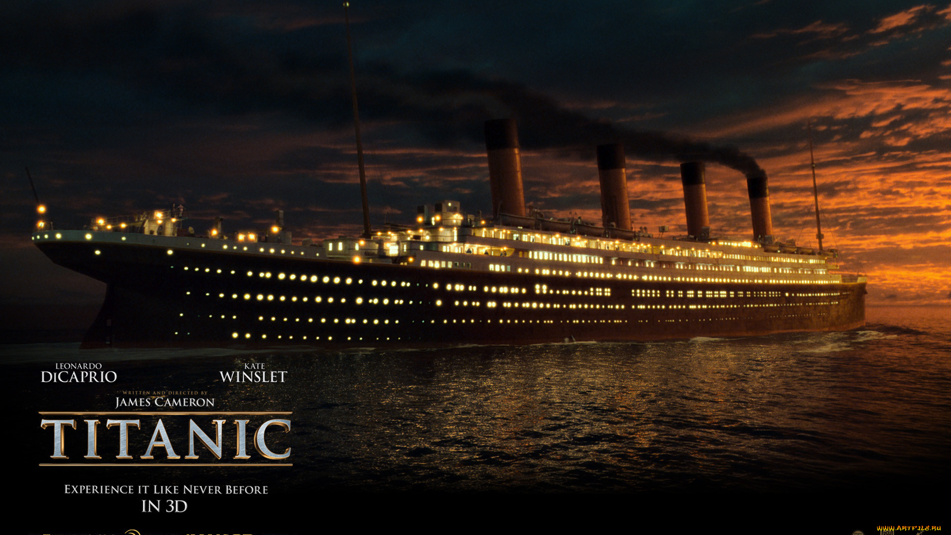 titanic, кино, фильмы, титаник, корабль, ночь