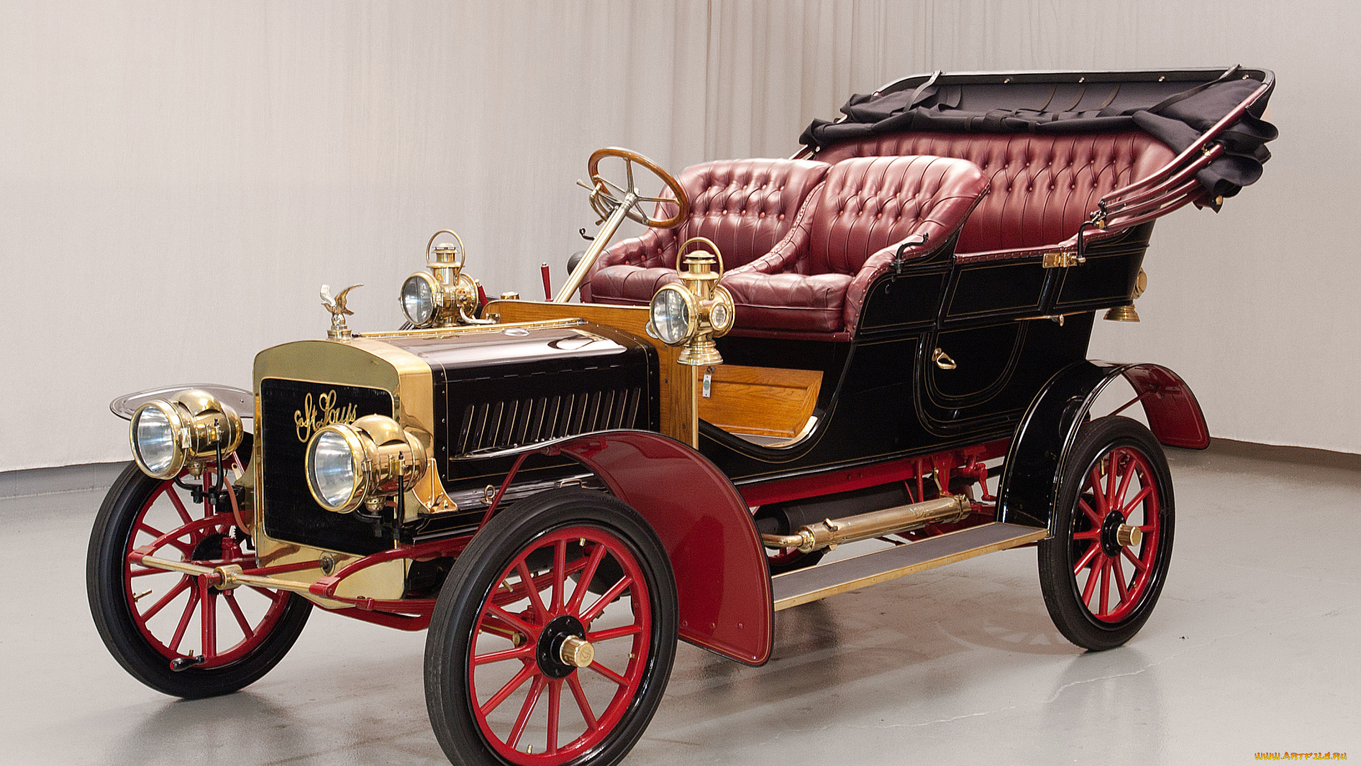 1904-st-louis-four-cylinder-side-entrance-tonneau, автомобили, классика, entrance