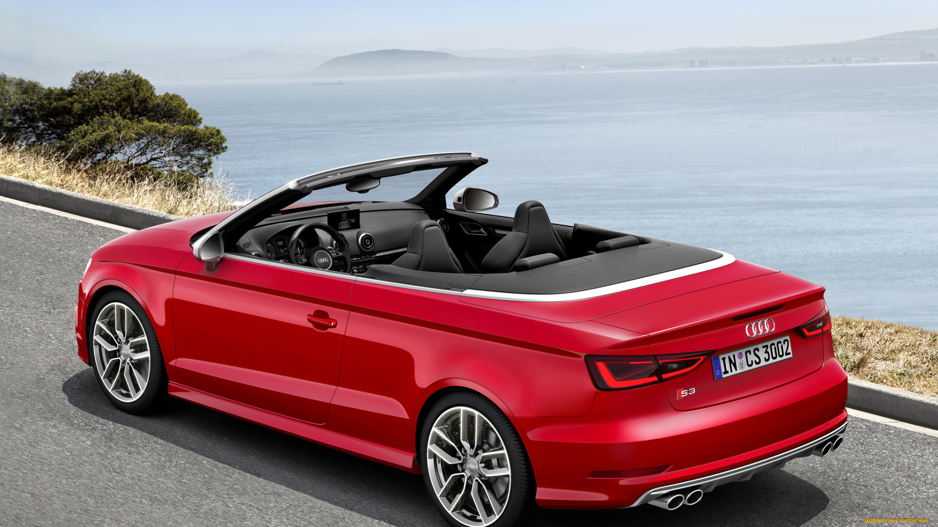 автомобили, audi, s3, cabrio, 8v, 2014г, красный