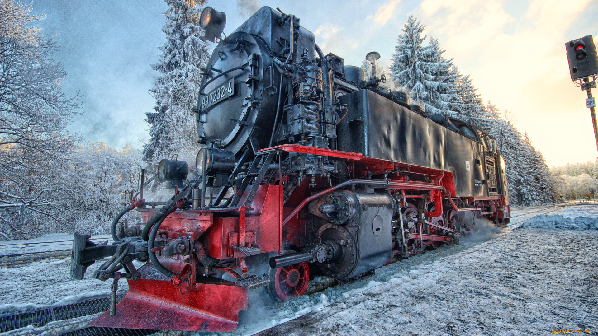 техника, поезда, зима
