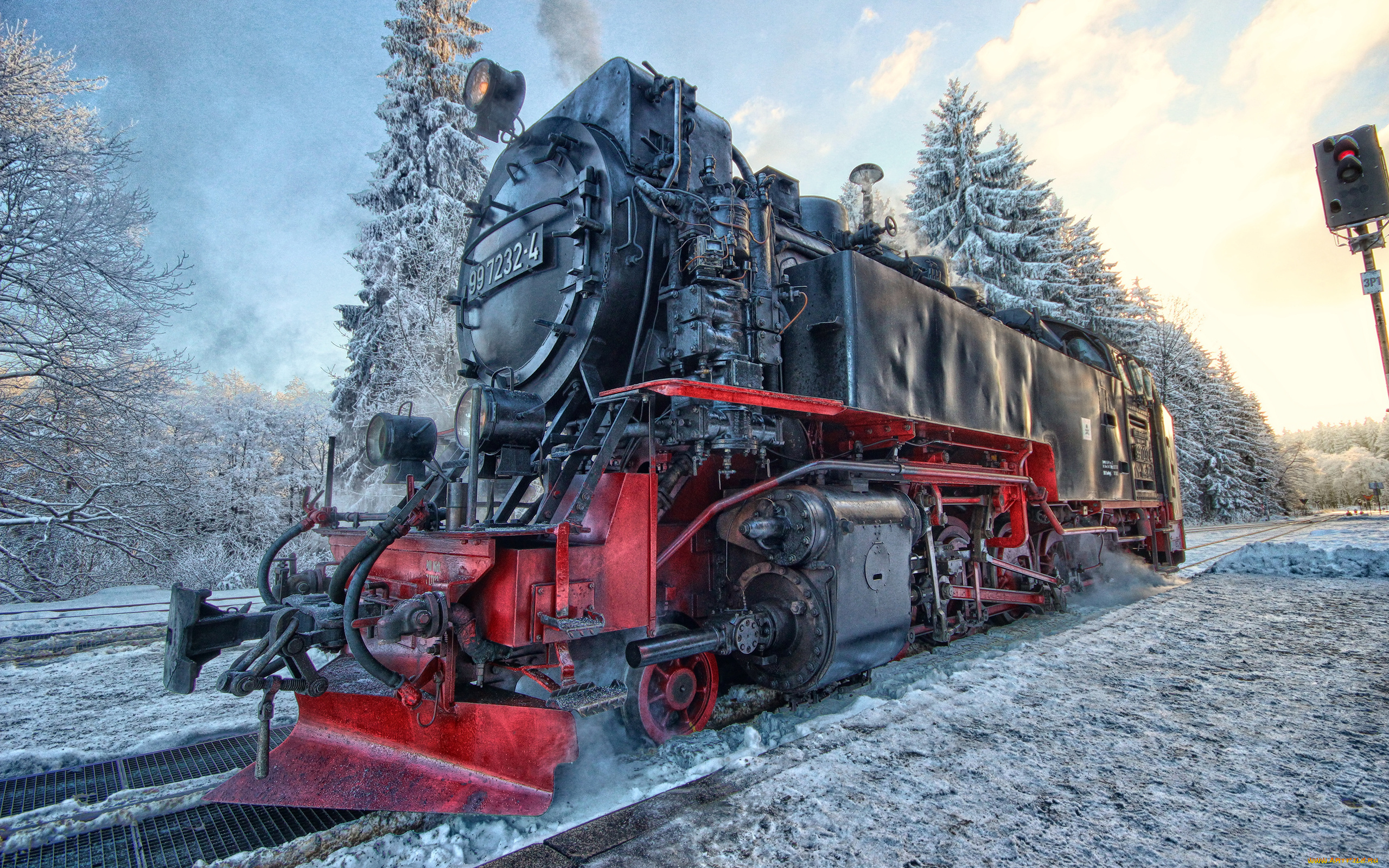 техника, поезда, зима