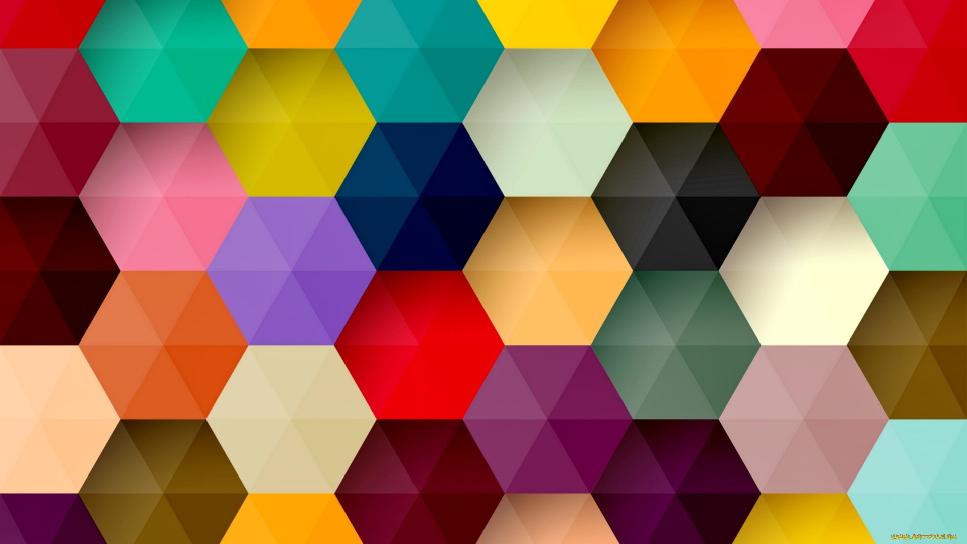 3д, графика, абстракция, , abstract, background, colorful, абстракция, hexagon, honeycomb, фон, colors