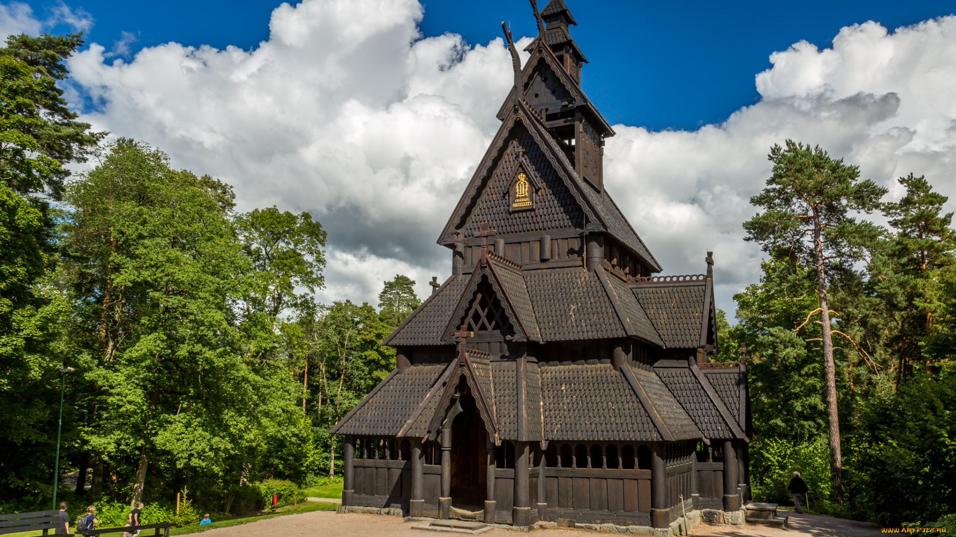 gol, stavkirke, города, -, исторические, , архитектурные, памятники, зодчество