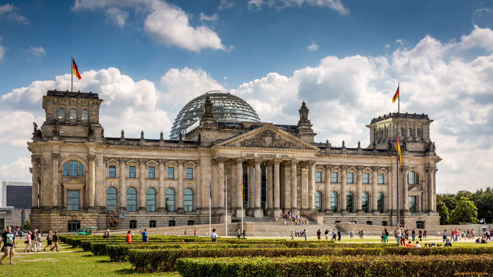 reichstag, города, берлин, , германия, площадь, дворец