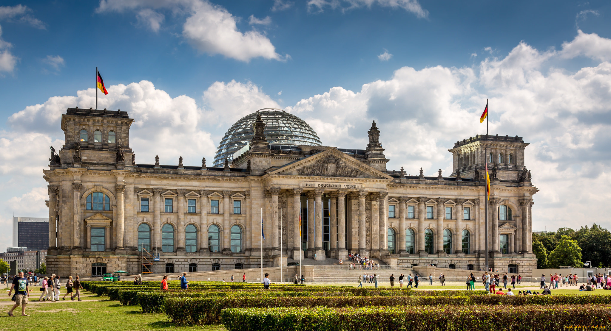 reichstag, города, берлин, , германия, площадь, дворец