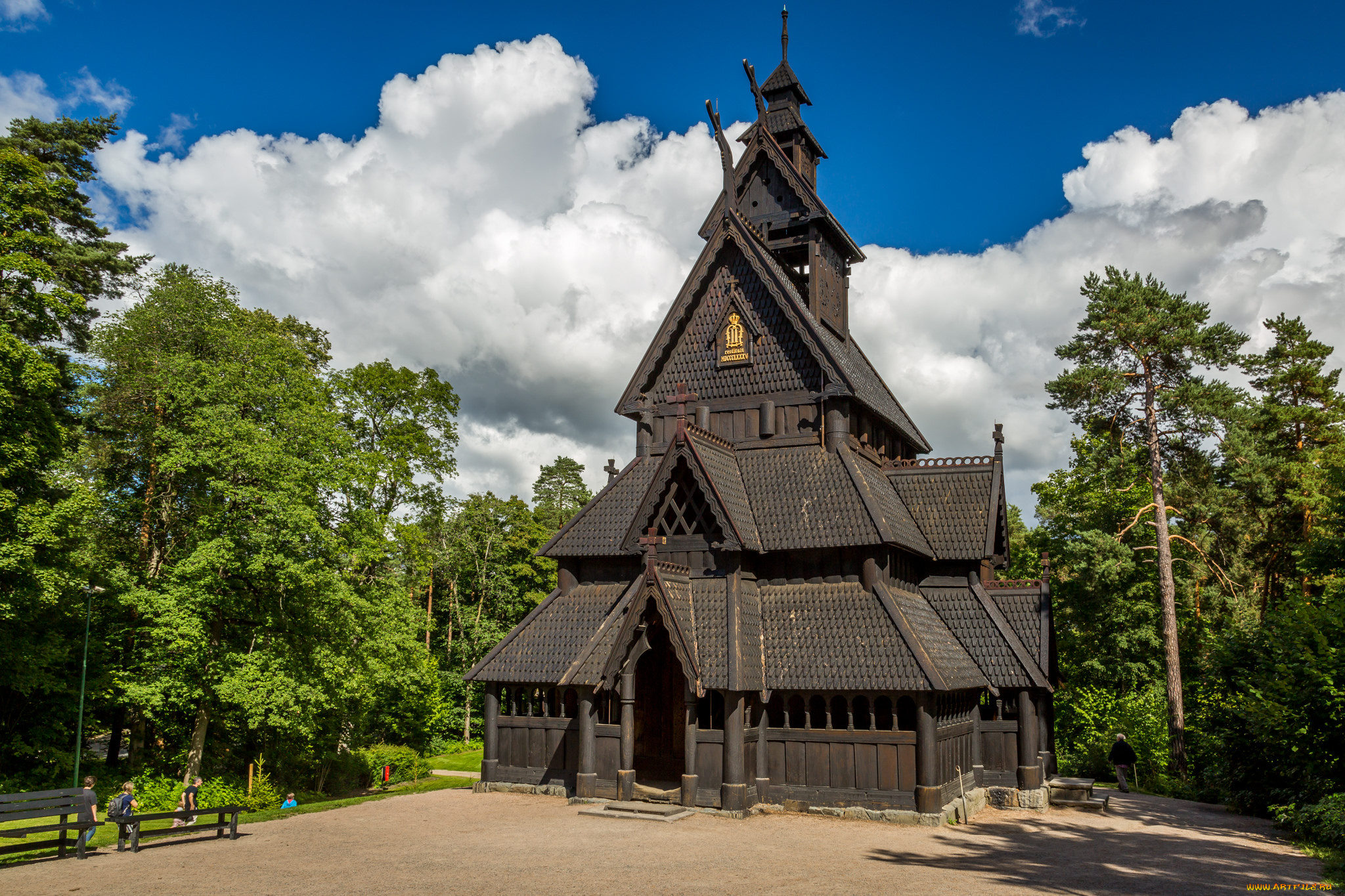 gol, stavkirke, города, -, исторические, , архитектурные, памятники, зодчество