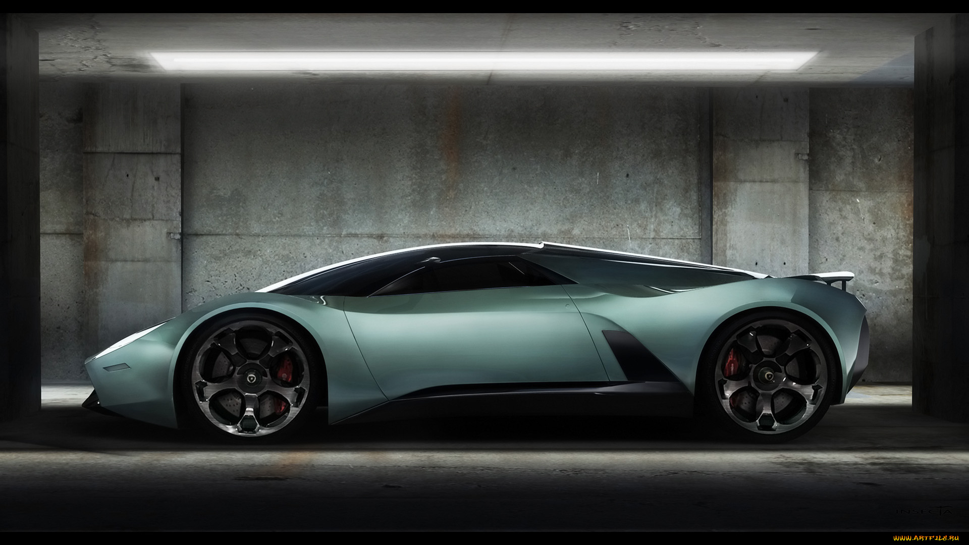 2009, lamborghini, insecta, concept, автомобили, 3д