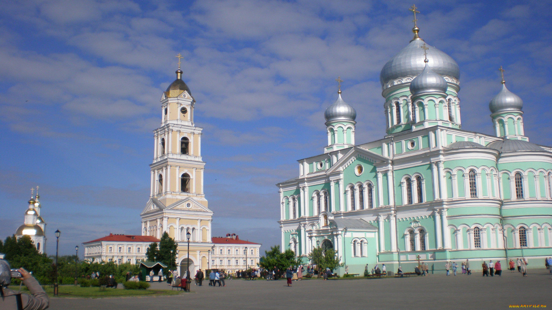 города, православные, церкви, монастыри, площадь, купола, небо, дивеево