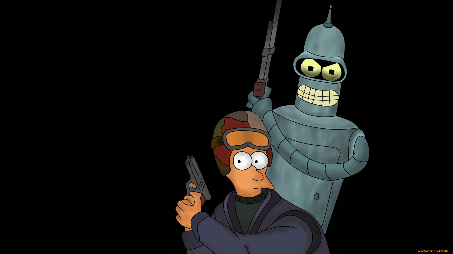 футурама, мультфильмы, futurama, фрай, bender, бендер, counter, strike