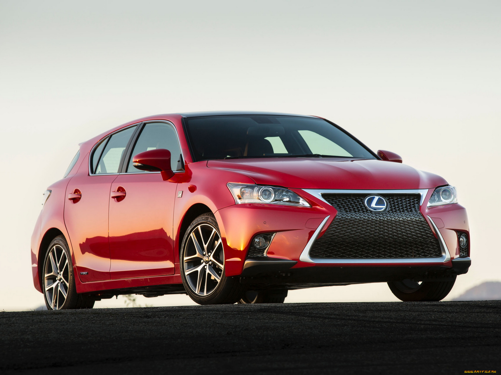 автомобили, lexus, ct, 2014г, красный, f-sport, 200h