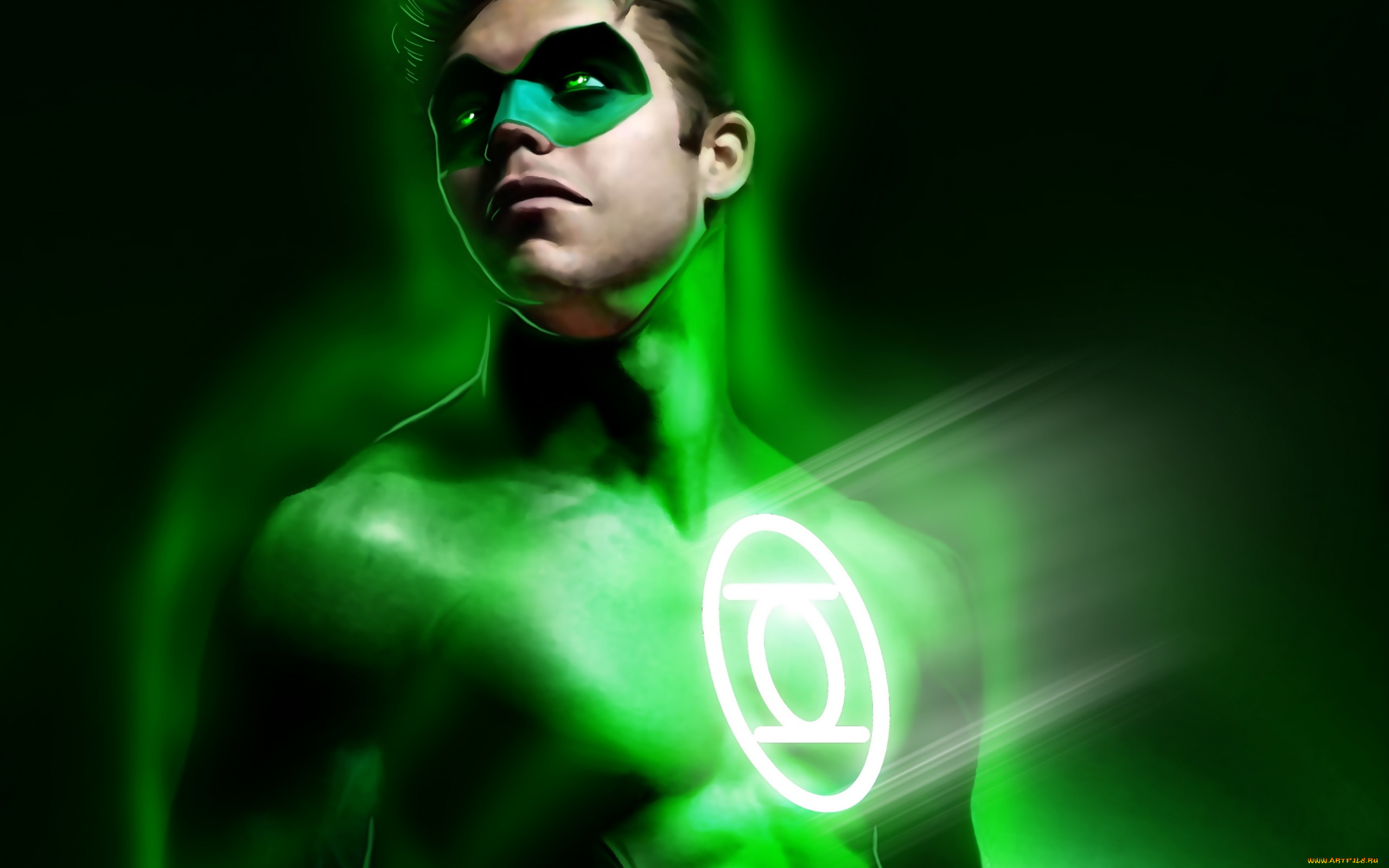 рисованное, кино, арт, dc, comics, hal, jordan, green, lantern, маска, костюм, зеленый, фонарь