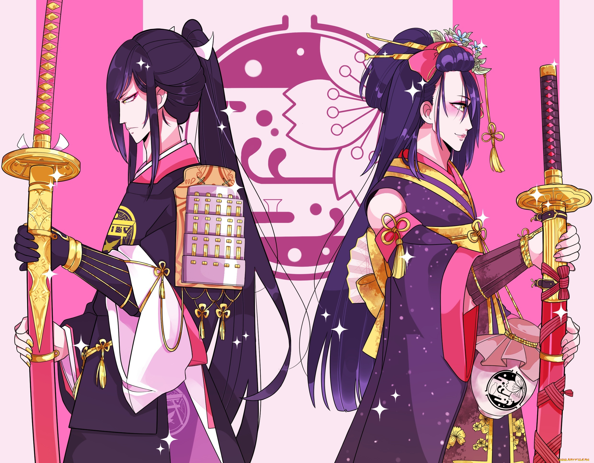 аниме, touken, ranbu, парни, touken, ranbu