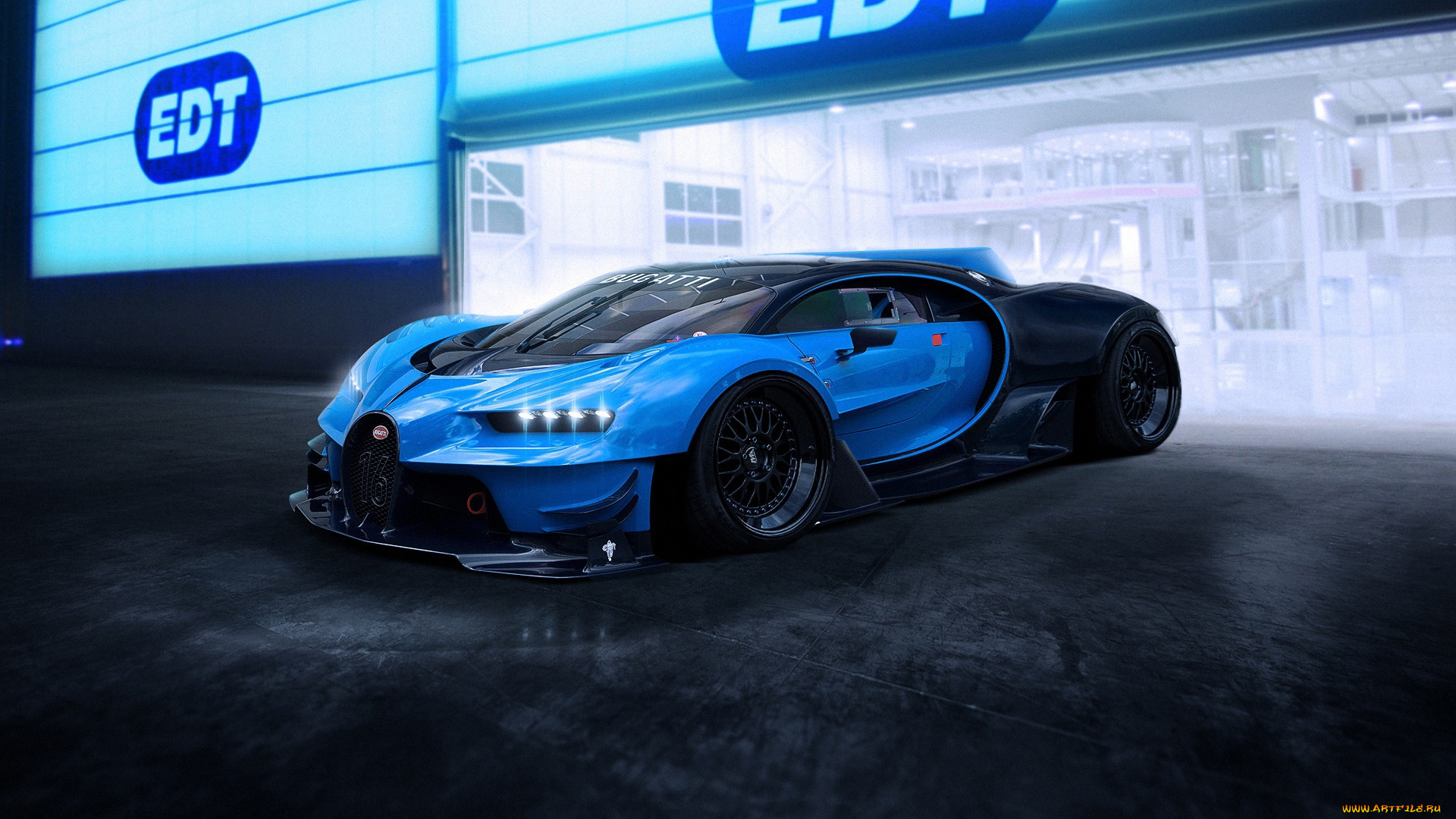 автомобили, 3д, bugatti, vision, gran, turismo