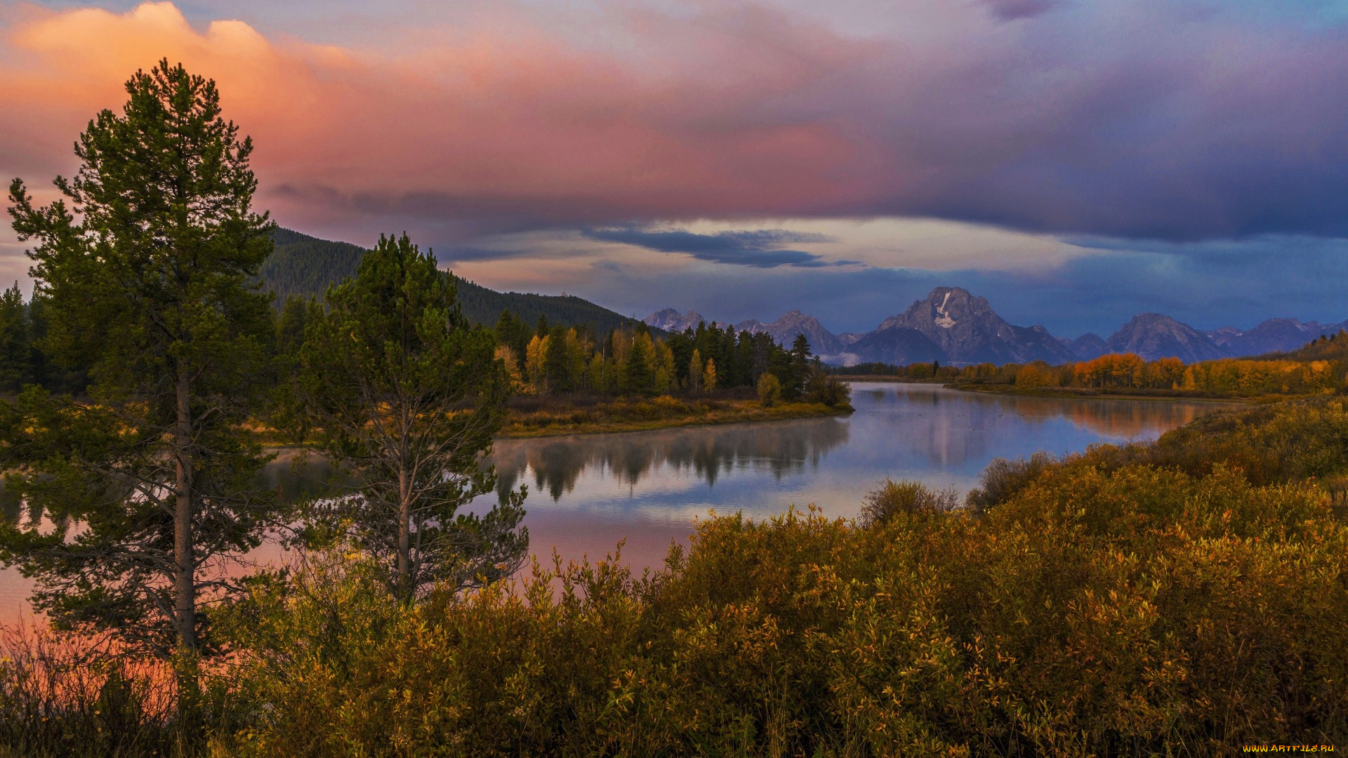 snake, river, grand, tetons, wyoming, природа, реки, озера, snake, river, grand, tetons