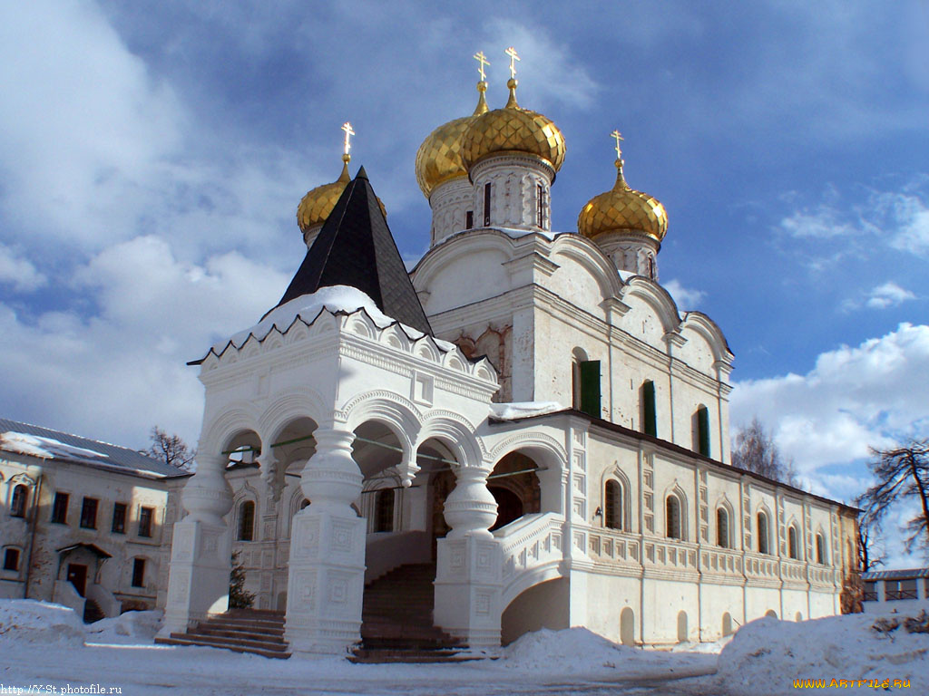 кострома, ипатиевский, монастырь, троицкий, собор, города, православные, церкви, монастыри