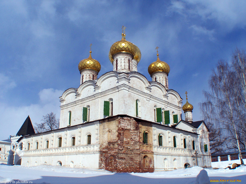 кострома, ипатиевский, монастырь, троицкий, собор, города, православные, церкви, монастыри