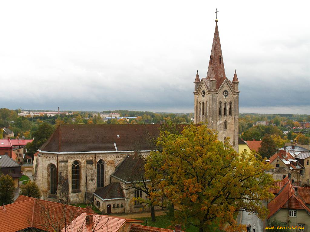 цесис, латвия, ес, города, католические, соборы, костелы, аббатства