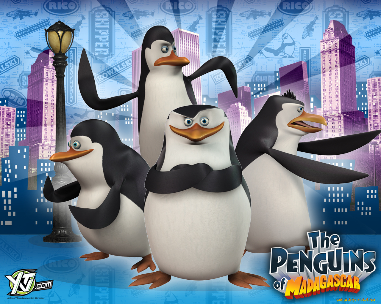 пингвины, из, мадагаскара, мультфильмы, the, penguins, of, madagascar