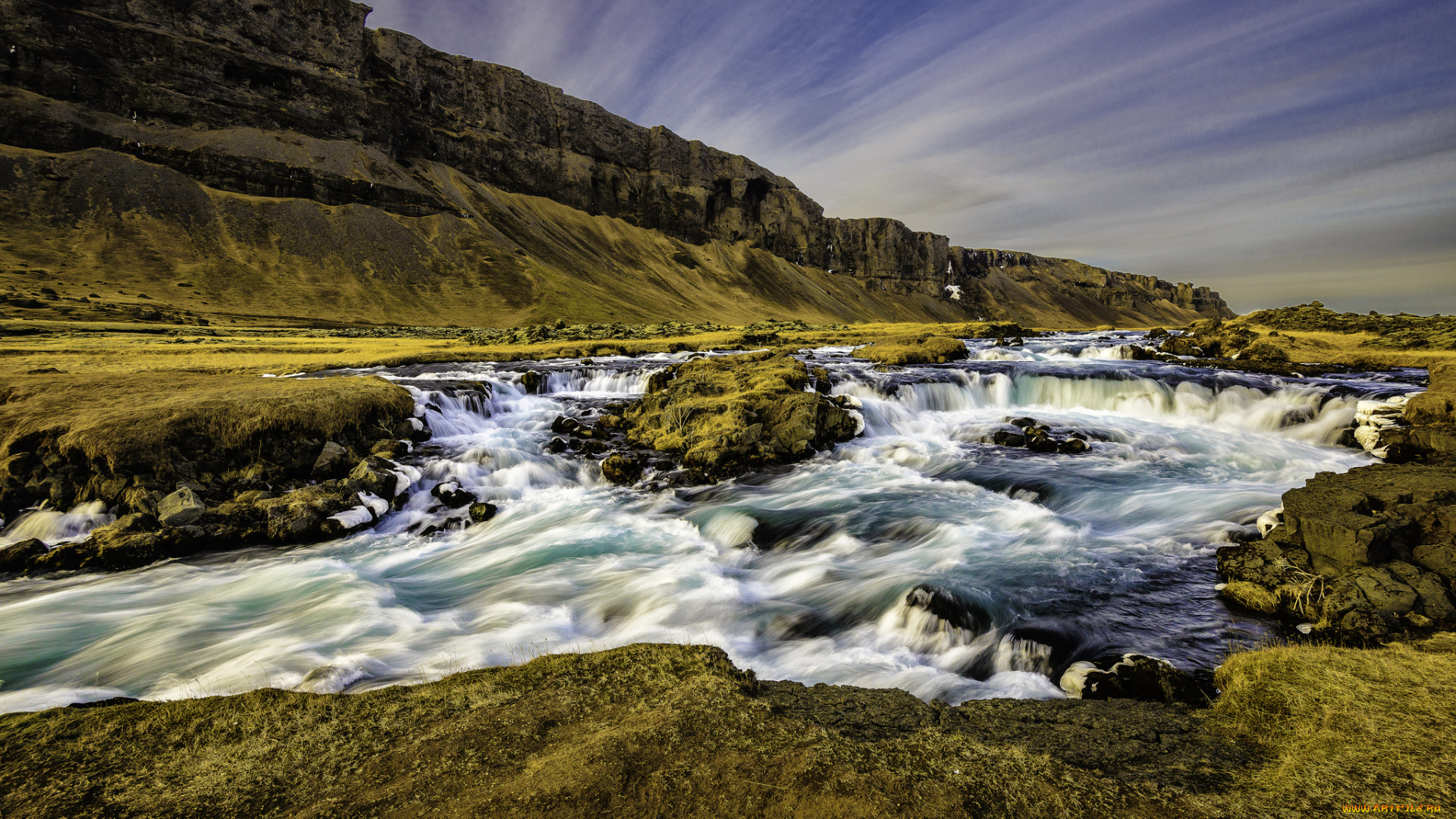 iceland, природа, реки, озера, горы, скалы, поток, река, исландия