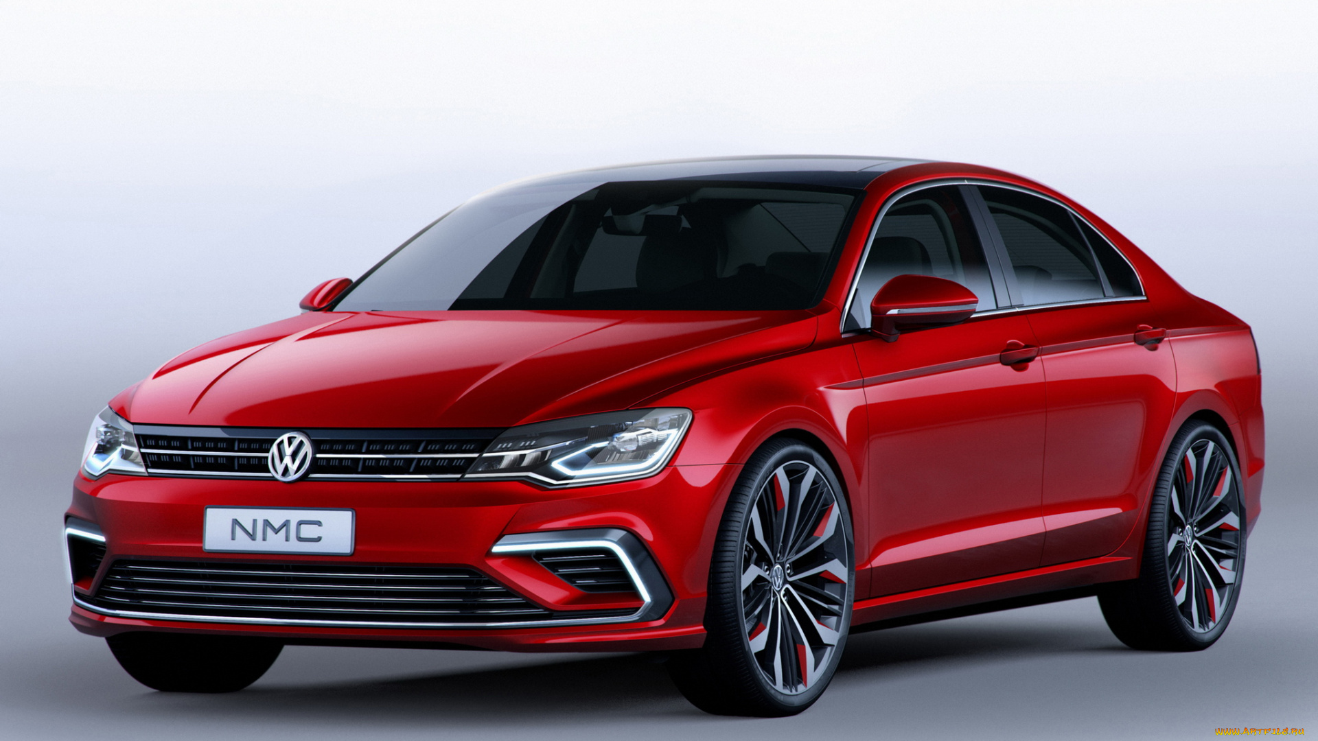 автомобили, volkswagen, красный, 2014г, concept, coupе, midsize, new