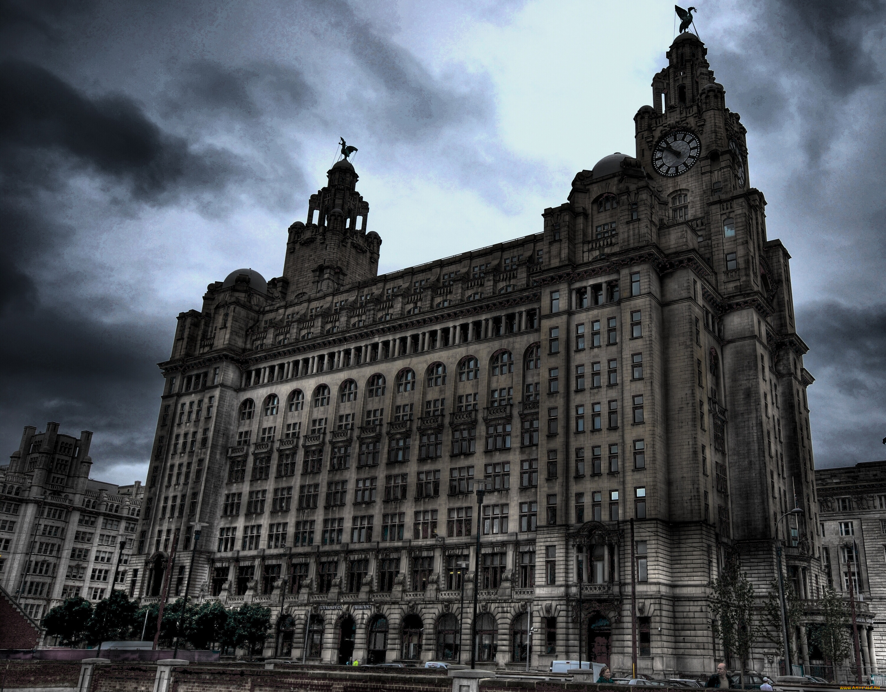 royal, liver, building, -, liverpool, , england, города, -, здания, , дома, england, liverpool, великобритания, англия, ливерпуль, здание