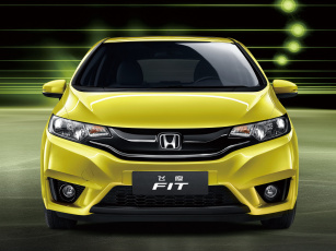 Картинка автомобили honda cn-spec fit желтый 2014