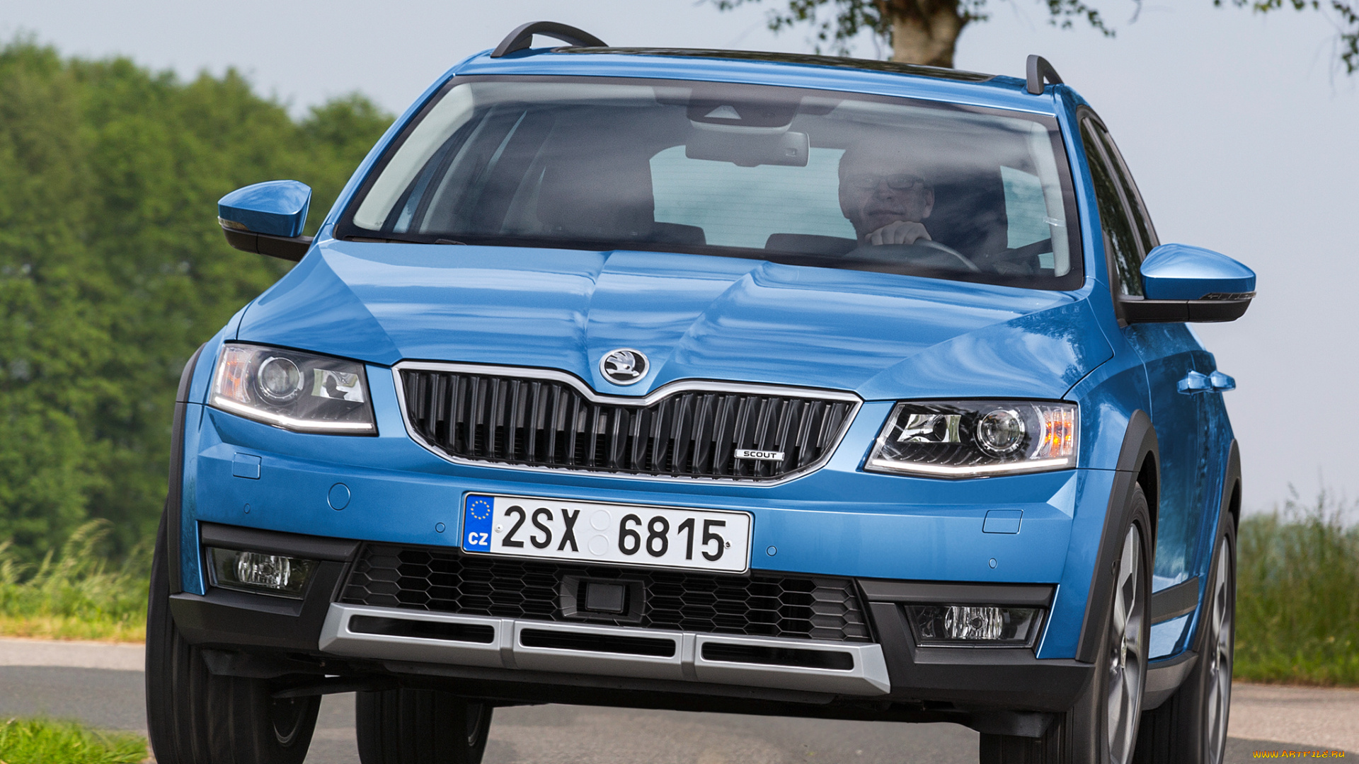 автомобили, skoda, octavia, синий, 2014г, 5e, scout