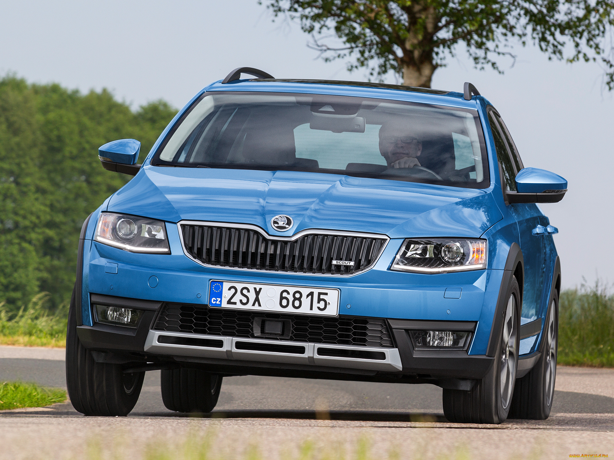 автомобили, skoda, octavia, синий, 2014г, 5e, scout