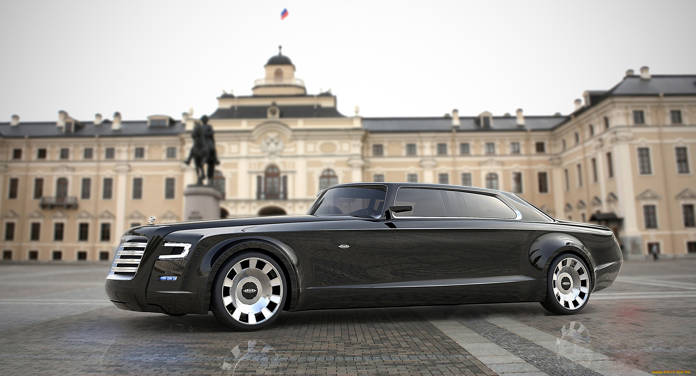 zil, presidential, limo, concept, автомобили, 3д, 3d, limo, concept, presidential, zil