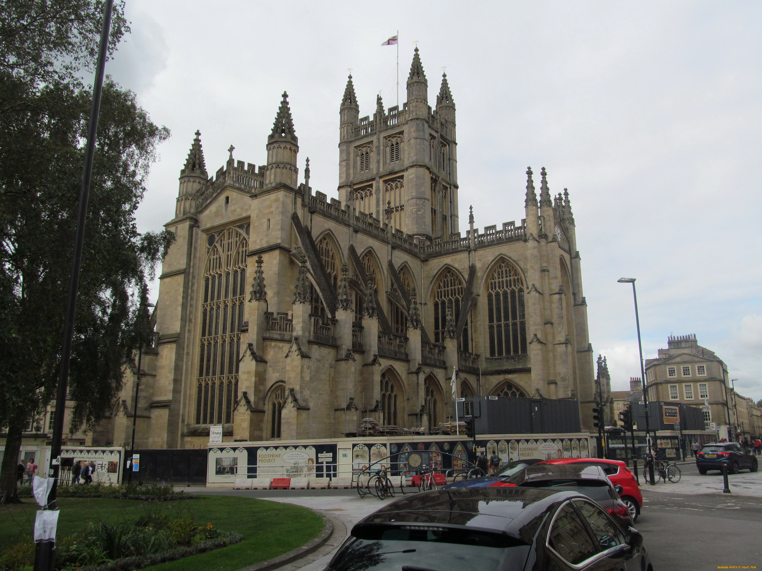 the, abbey, bath, somerset, uk, города, бат, , великобритания, the, abbey