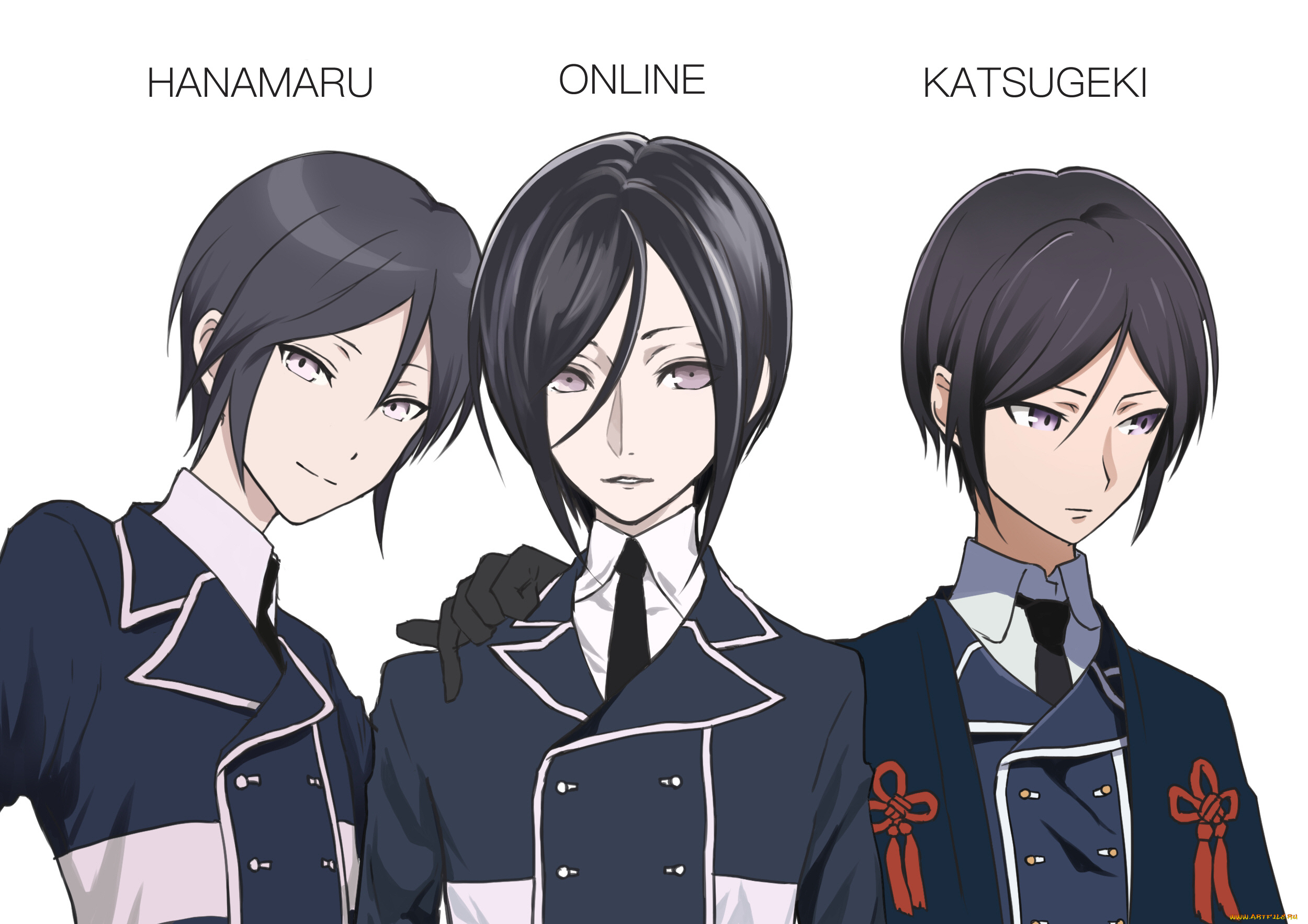 аниме, touken, ranbu, yagen, toushirou