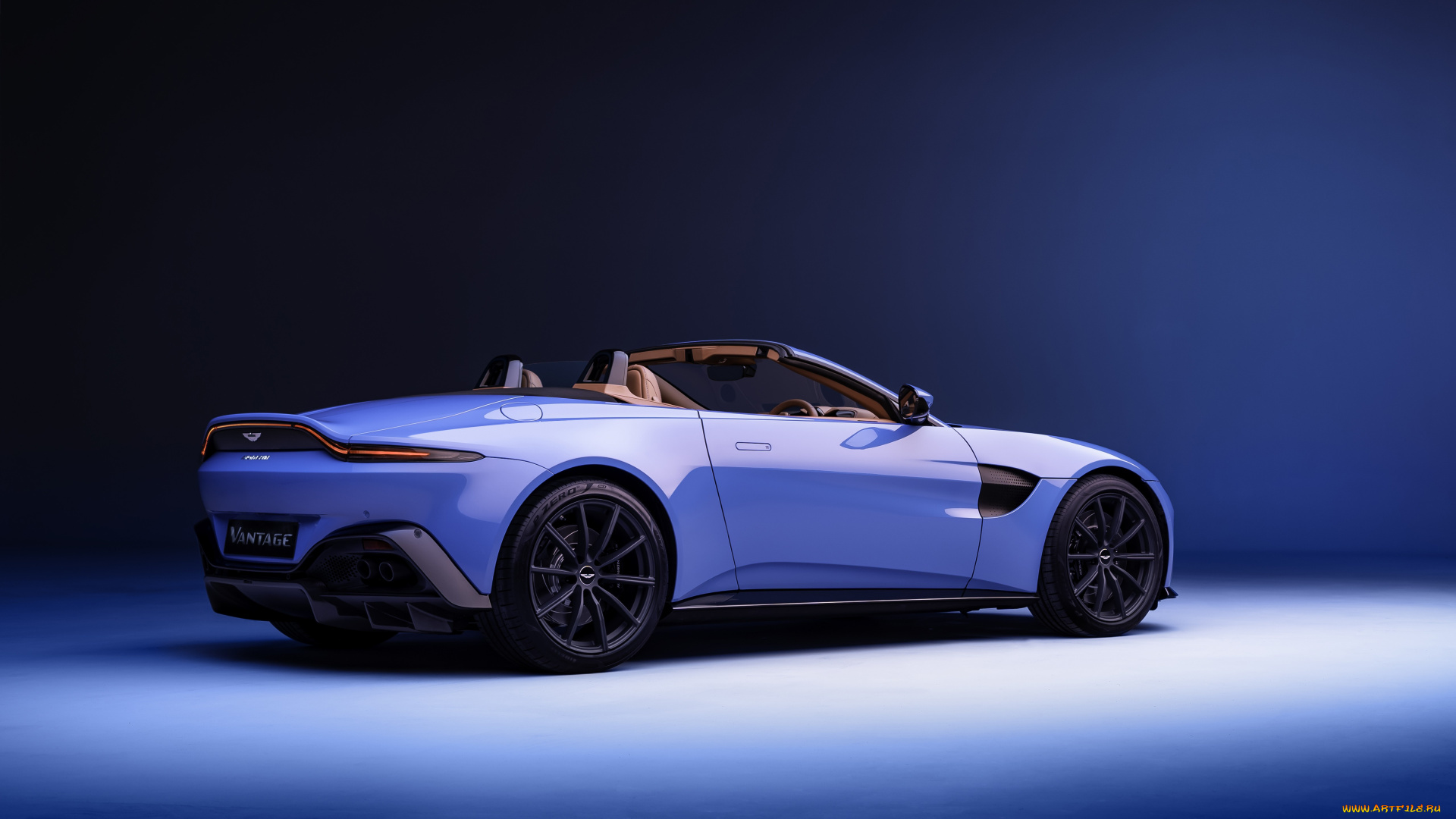 aston, martin, vantage, roadster, автомобили, aston, martin, голубой, кабриолет