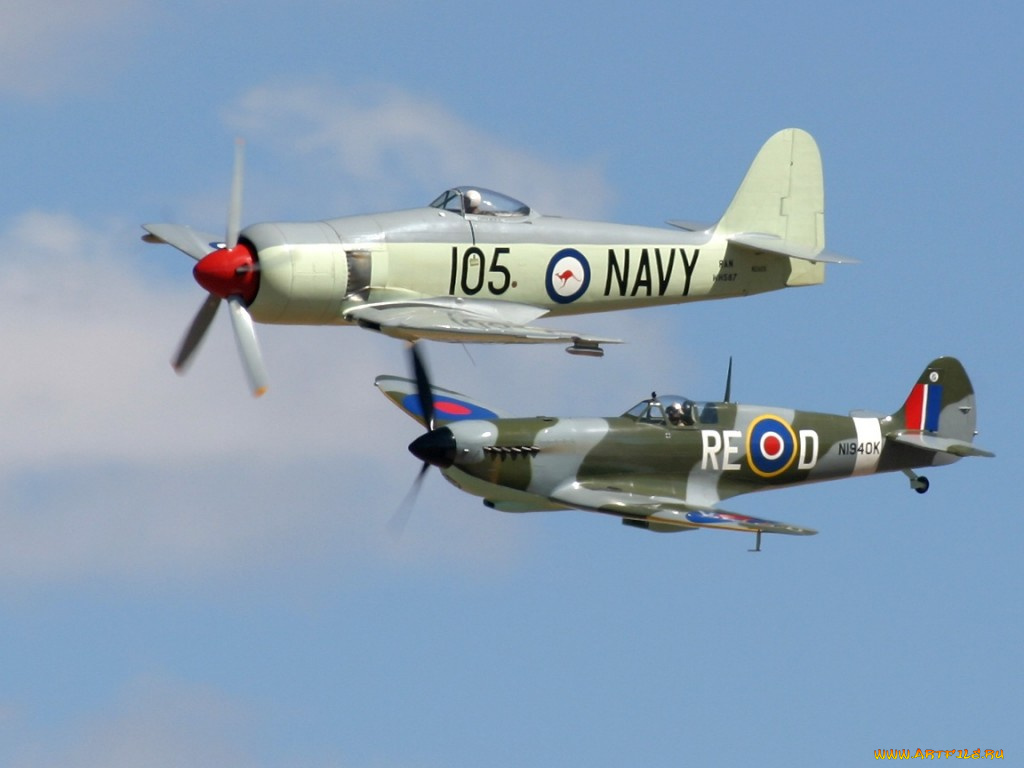 самолет авиация Hawker Sea Fury загрузить